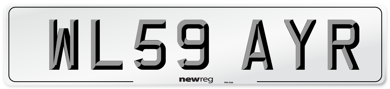 WL59 AYR Number Plate from New Reg